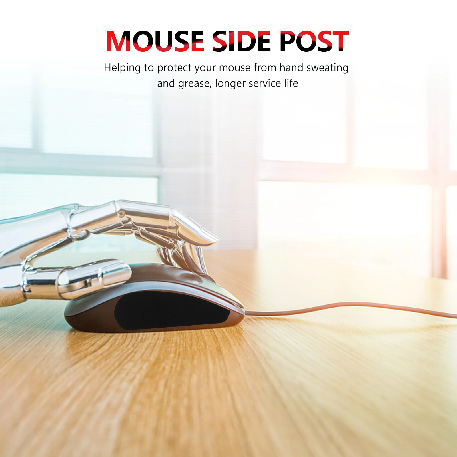 

1Pair Mouse Side Sticker Premium Silicone Anti-Slip Tape for Gaming Computer Grip Comfort Long-Lasting Wear Residue-Free Removal