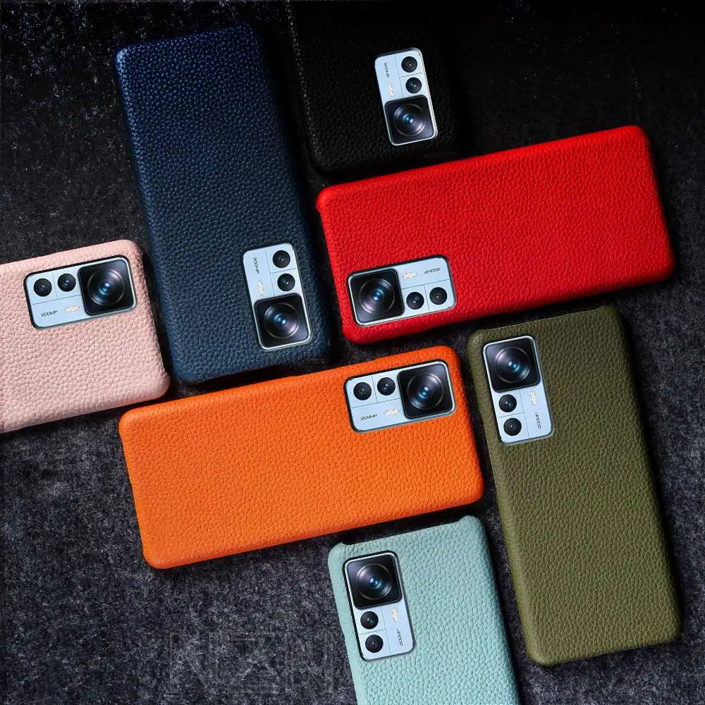 Retro Cowhide Real Leather Case For Xiaomi 12T Pro Mi12Pro 12 T 12Pro 12Lite 12Ultra Cover Business Protection Fundas Shell Back