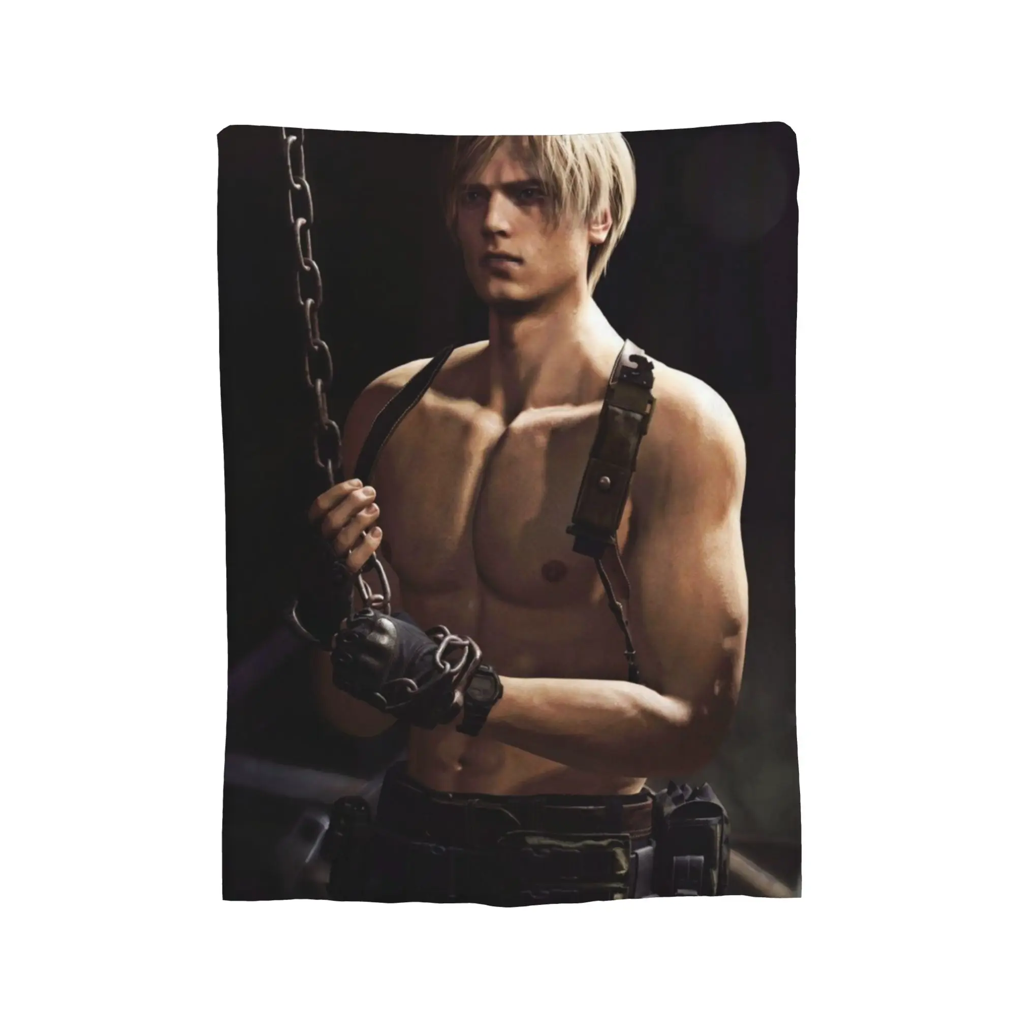 Leon Keneddy Residents Evils Blanket Cozy Soft  Throw Blankets for Bed 50x60 Inch Multiple Sizes Quilt