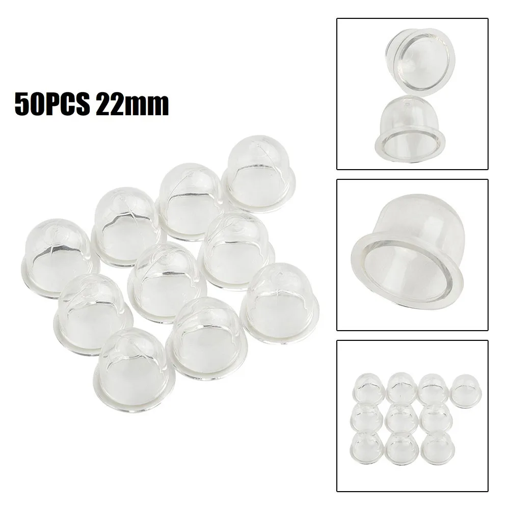 Imagem -03 - Transparente Combustível Carburador Primer Bulbo Bolha de Óleo para Motosserra Cortador de Escova Aparador Substituir 50 Pcs 22 mm