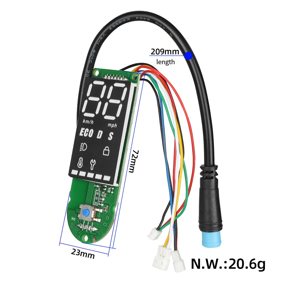 

Панель управления печатной платой 1S с дисплеем, совместимая с электрическим скутером Xiaomi Mi 1S, простая установка, замена