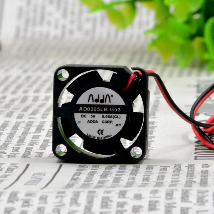 

Adda AD0205LB-G53 Dc5v 0.06a 2510 2cm 20mm Mini Micro Mute Quiet Cooling Equipment Fan