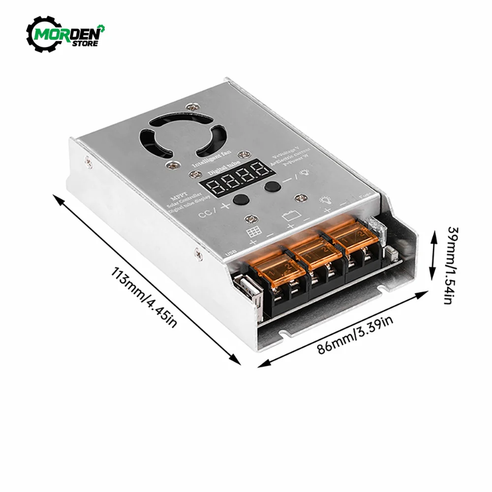 MPPT 500W Step down Solar Controller 18V-80V Input Charging For 12V 24V Lithium Lead-acid Gel Battery Real-time  Power Supply