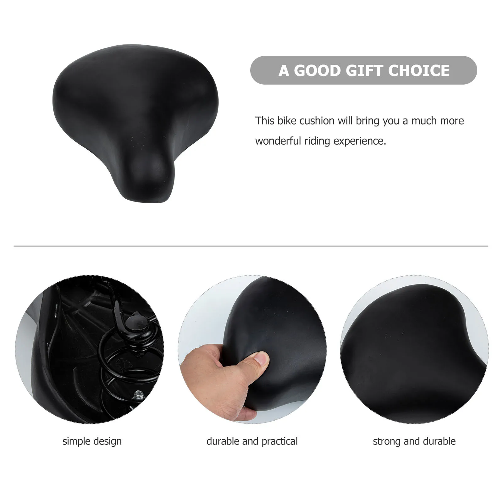 Soft Bike Saddle Comfortable Mountain Bike Seat Cushion Anti Vibration Shock Absorbing Replacement Bicycles Seats