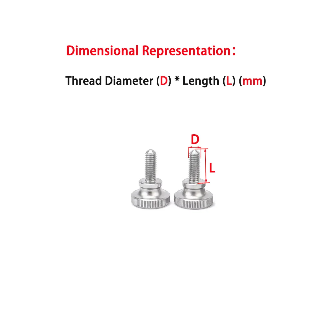 304 Stainless Steel High Head Knurled Bolt/Hand Twisted Step Bolt M2-M10