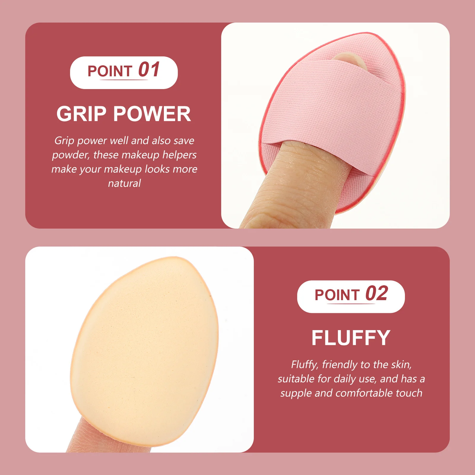 พัฟแต่งหน้าขนาดเล็ก 7 ชิ้น พกพาสะดวก สำหรับลงรองพื้น แป้งฝุ่น ใช้ได้จริง เป็นของขวัญสำหรับผู้หญิง