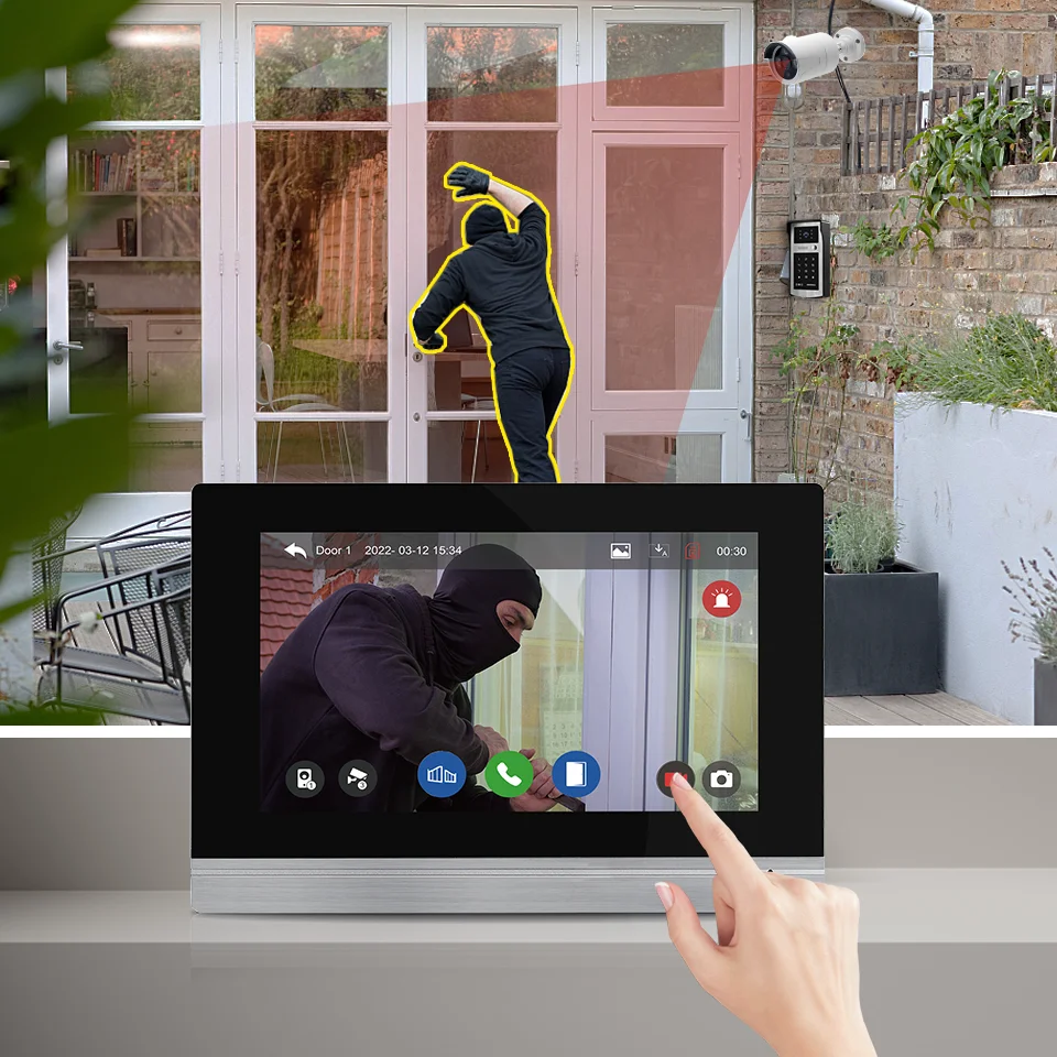 Videocitofono wireless WIFI Smart HD 1080P con impostazione multisblocco che protegge la tua casa