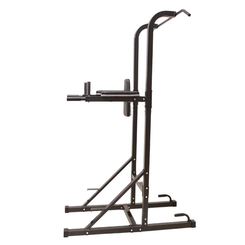 Heavy Duty Power Tower Dip Pull Up Station Home Gym Equipment Wide Stable Base No Drilling Required