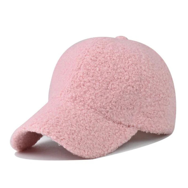 New winter spring thick plush Korean fashion  Baseball Cap Spring Autumn Summer leisure Sunshade Autdoor Cap for Men and Women