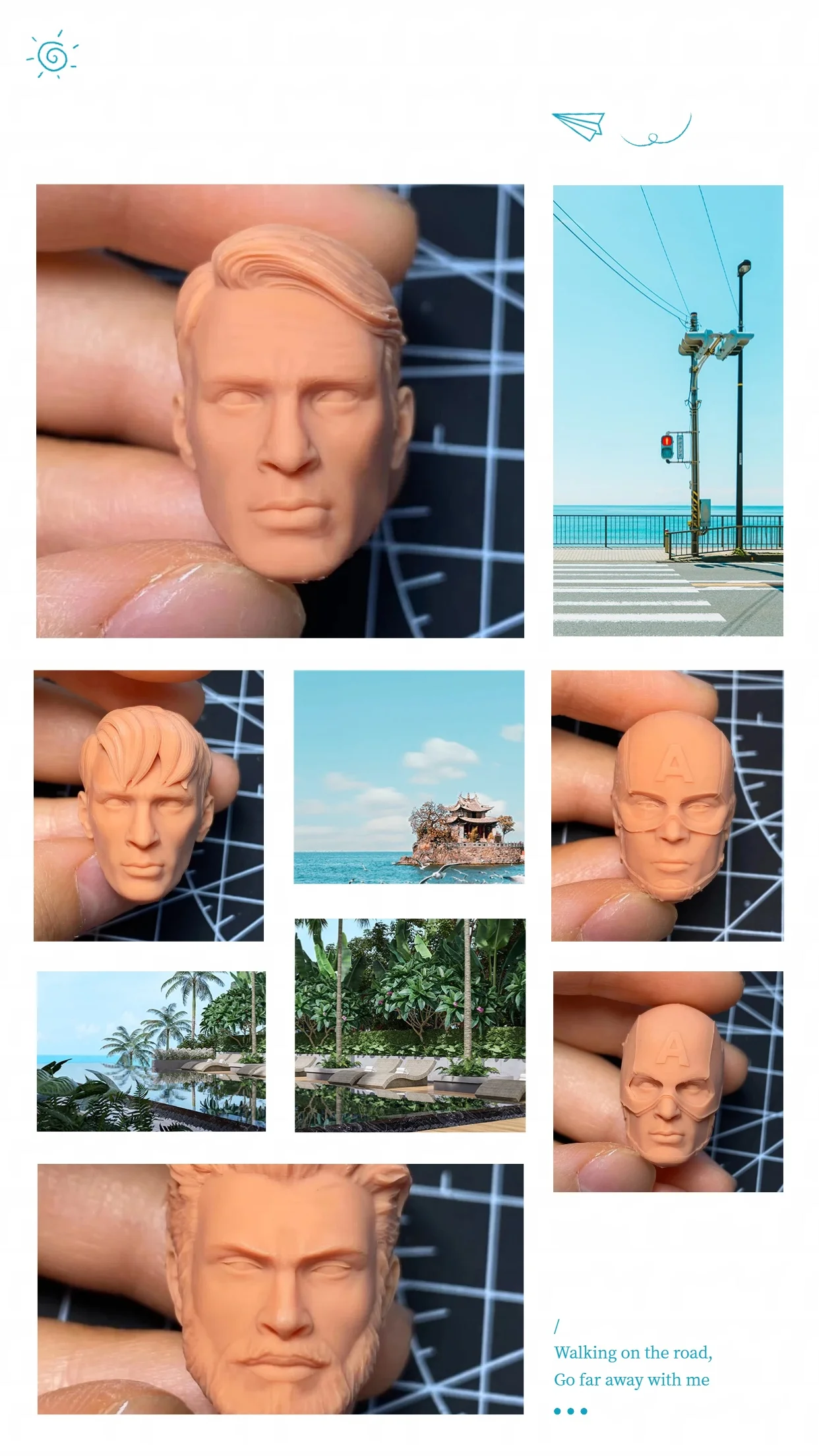 

【Сделано 30 дней】Предпродажа, масштаб 1/12, мужской солдат, капитан герой, универсальная стильная скульптура с белой головой для 6-дюймовой фигурки MCF