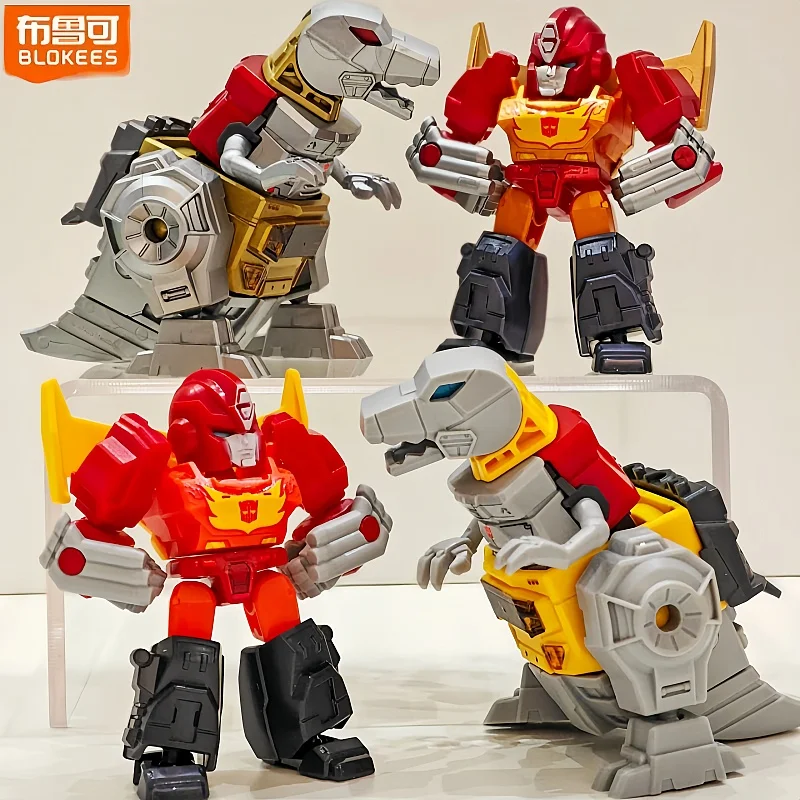 

Blokees Defender Version 4 Blind Box Transformers Hidden Steel Rope Dragon Devastator Robot Kid Assembly Models Christmas Toys