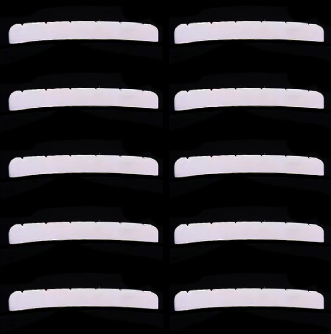 10x Bone Radiused Bottom Nut for Fender Strat Tele Guitar 43mm ST luthier DIY 6-strings saddle White