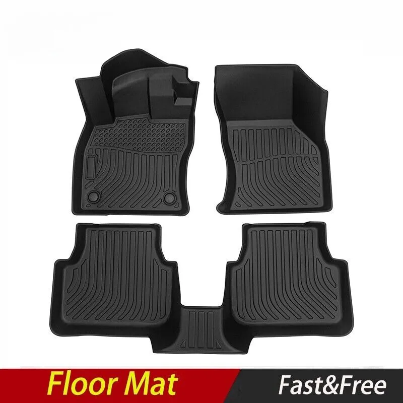 

Car Floor Mats for 2019-2023 Volkswagen Jetta Black All-Weather TPE Rubber Liner United States