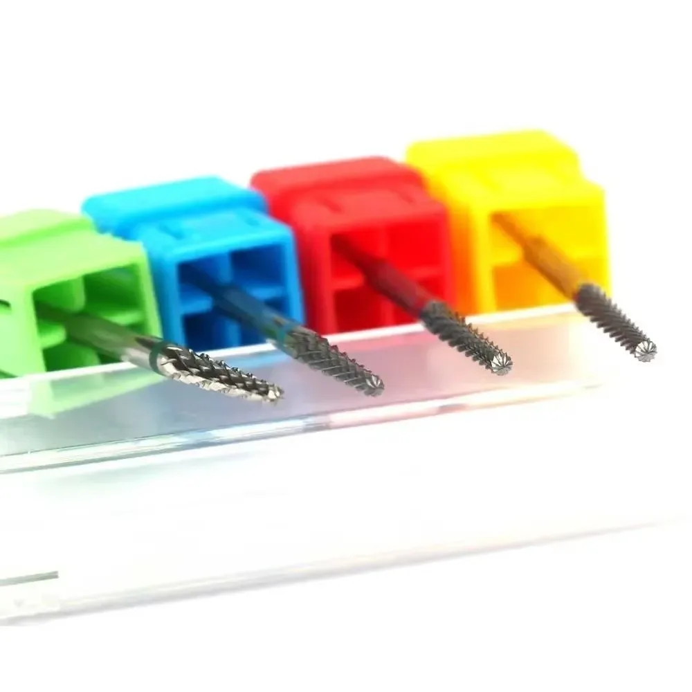 New Milling Cutter Carbide Nail Drill Bit Carbide Material Cutting Electric Manicure Drill Nail Equipment Accessories