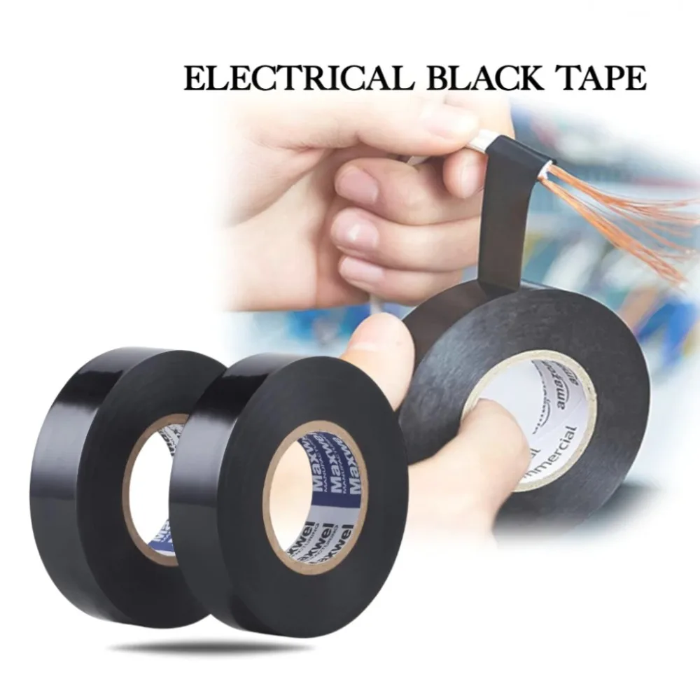 5/10 Rollen Flexibilität, elektrisch isolierendes PVC-Klebeband, hervorragende Haftung, Haltbarkeit, starke Isolierung, selbstklebendes Isolierband