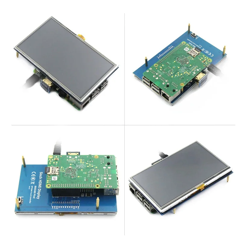 5 inch Raspberry Pi HDMI LCD TN Resistive Touch 800X480 for Raspberry Pi 3B+/5B