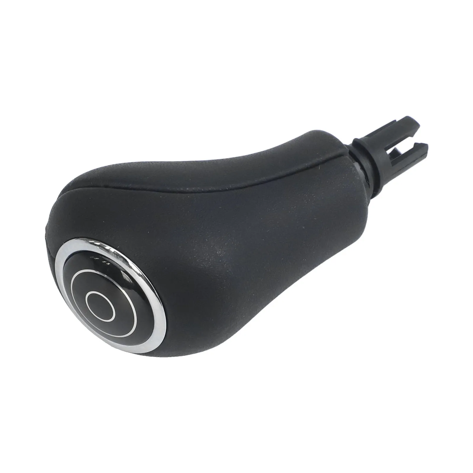 Car Interior Enhancement Gear Shifter Knob PU Leather Knob Black Comfortable Grip Easy Installation Modern Upgrade