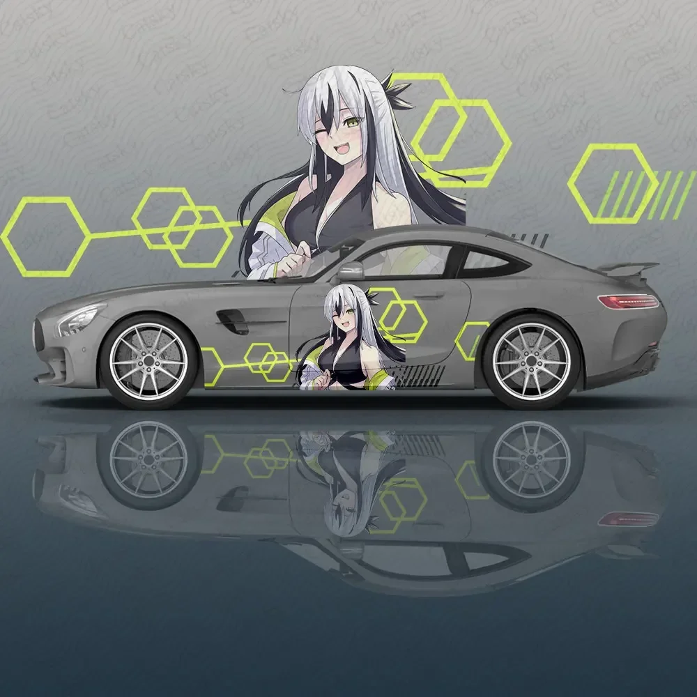 Yatsuhana Lancer Anime Car Body Sticker Anime Itasha Vinyl Car Side Decal Sticker Car Decor Sticker Cars Protective Film