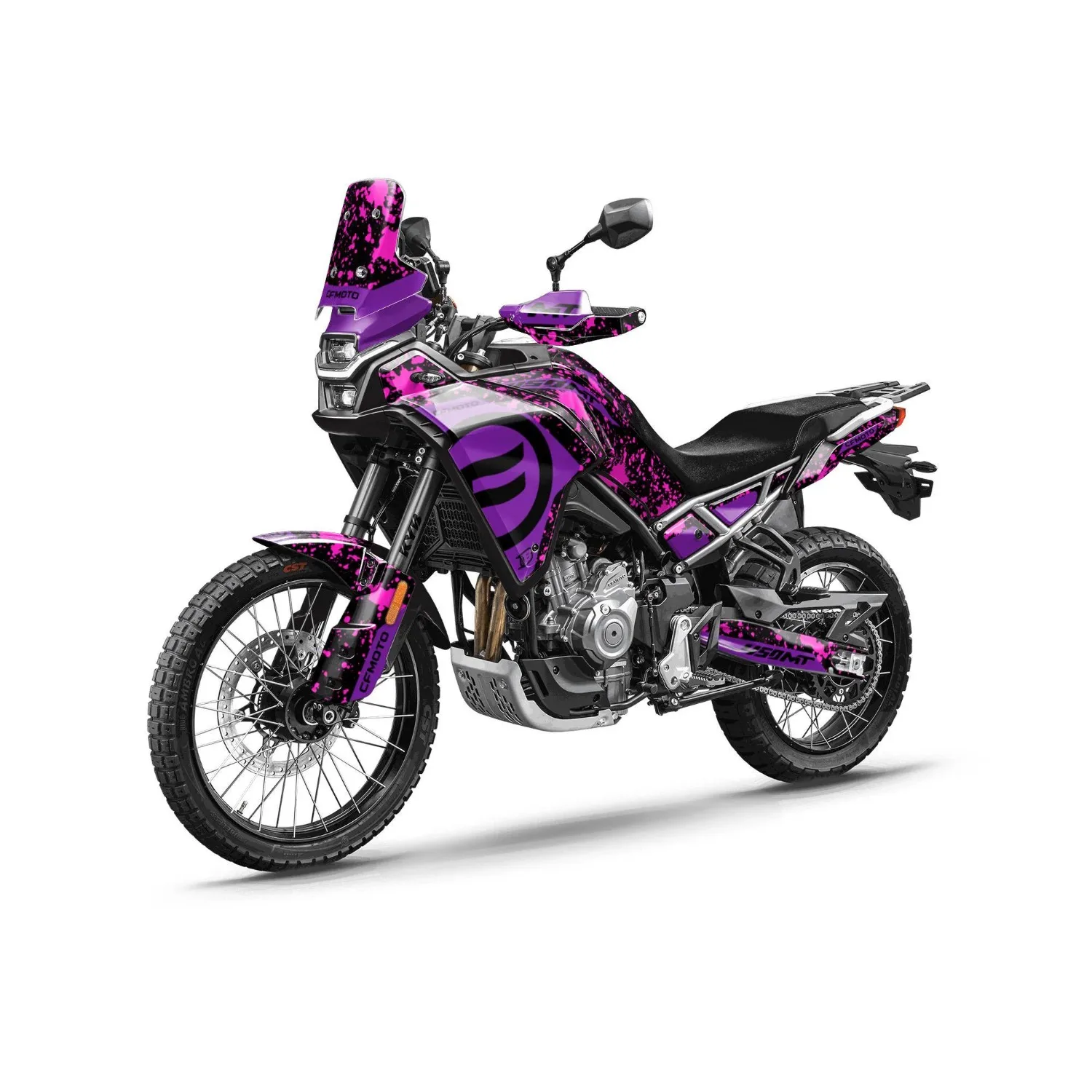 Motorcycle Body Fairing Sticker Decal Protective Street Bike Full Graphic Kit  For CFMOTO 450MT 2024-2026 Design 37