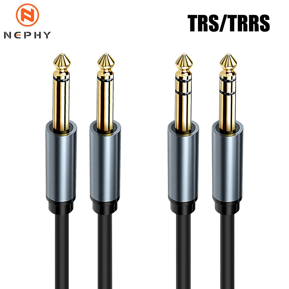 6.5mm To 6.5 mm Mono/Dual channel stereo Long Cable For Amplifier Mixer Electric Bass Guitar Jack TS TRS 1-30 Meter 6.35mm Cord
