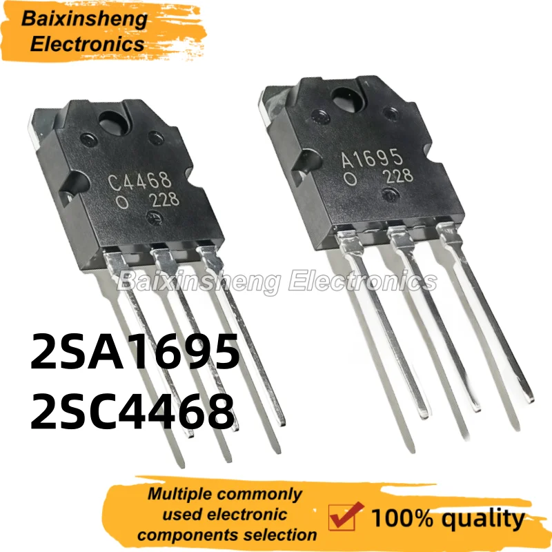 10 Uds alta calidad 2SC4468 C4468 2SA1695 A1695 TO-3P amplificador de Audio emparejado con transistor