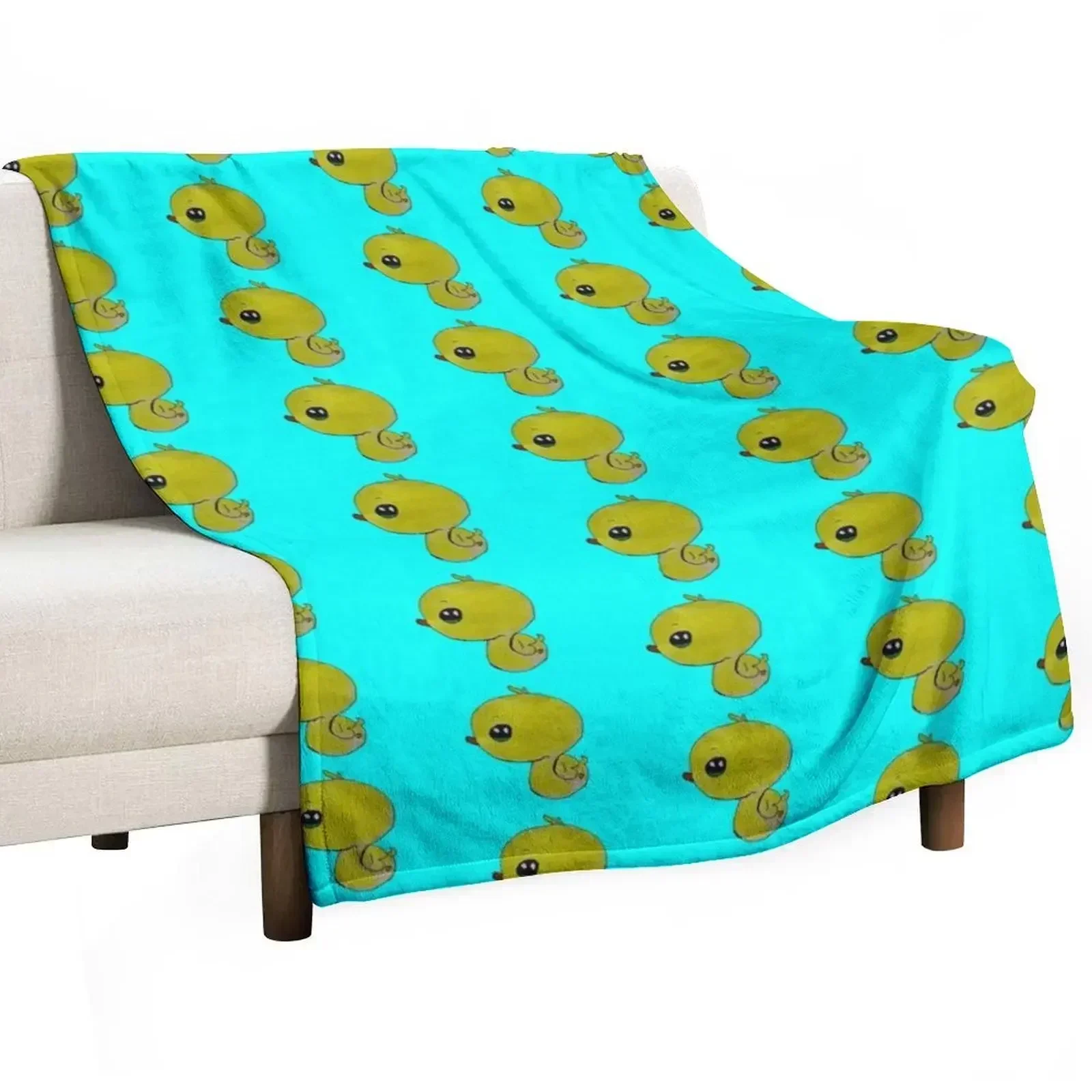 

Duckling - Cute Cartoon Kid Drawing Throw Blanket warm winter Soft Big Blankets