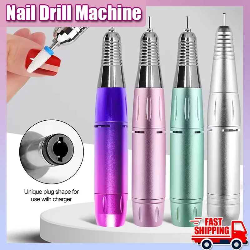 

Electric DC Nail Drill Pen Handle File Polish Grind Machine Handpiece Manicure Pedicure Tool for Nails Drill Machine Accessories