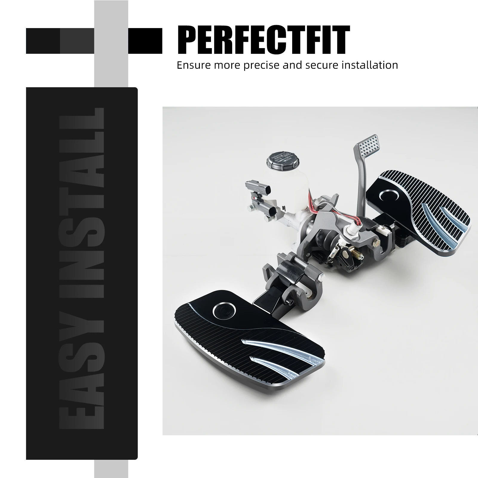 ATV Footrests Floorboards for CanAm Ryker 600 900 Ryker 900 Rally Edition 2019-2021 Ryker 600 900 Ace 900 Sport Ace 2022-2024