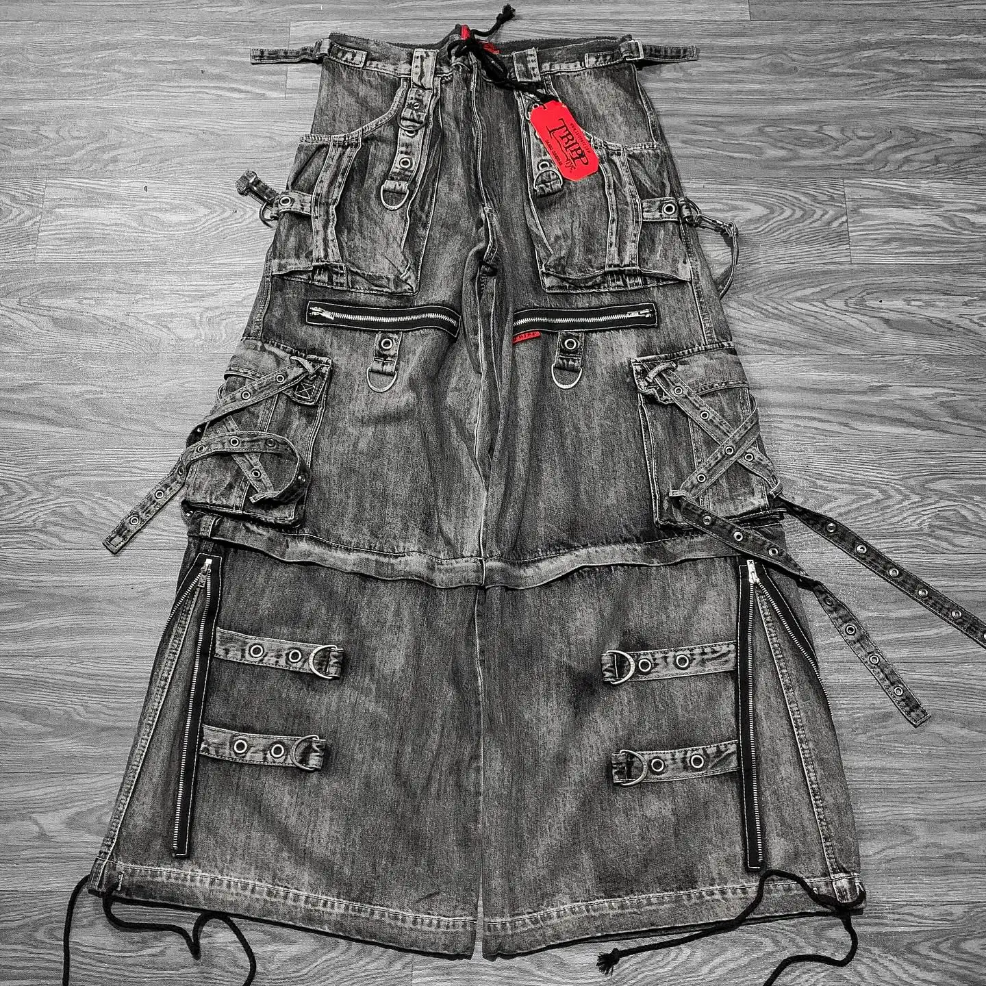 Loose Vintage Denim Jeans Men Women Hip Hop Style