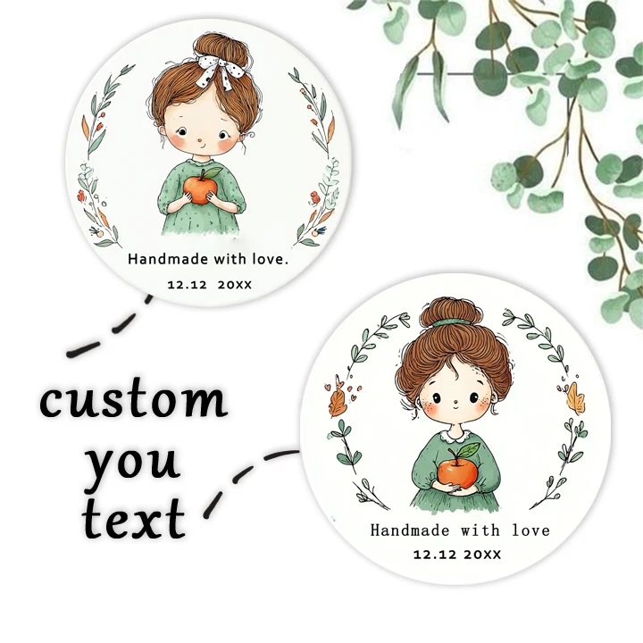 90pcs Custom Personalized Encourage girls  Name & Birthday Number Stickers for Wedding Baptism Party Gift Wrapping