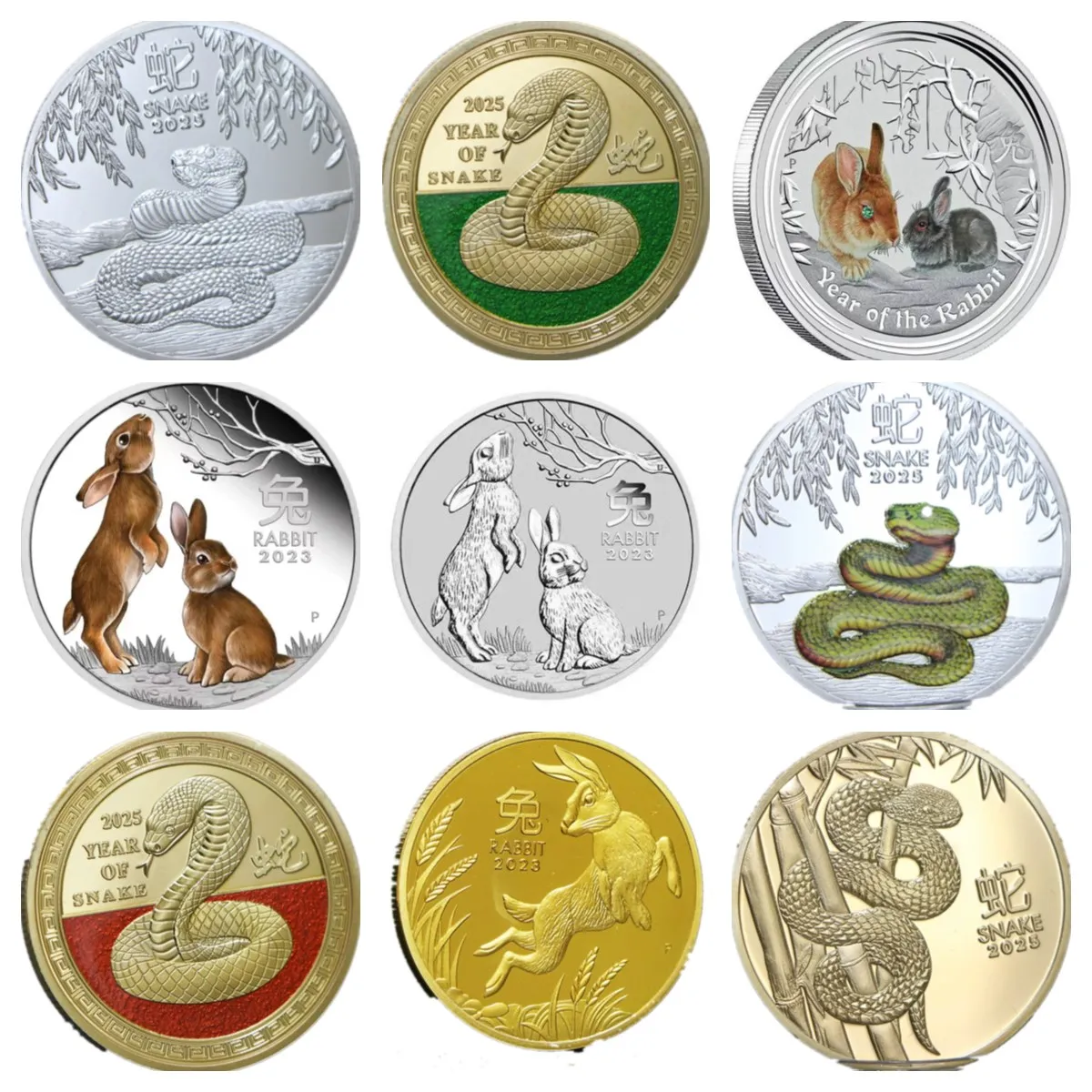 Monedas conmemorativas del Año australiano del dragón, artesanías conmemorativas del dragón del zodiaco australiano, alta calidad, 2024