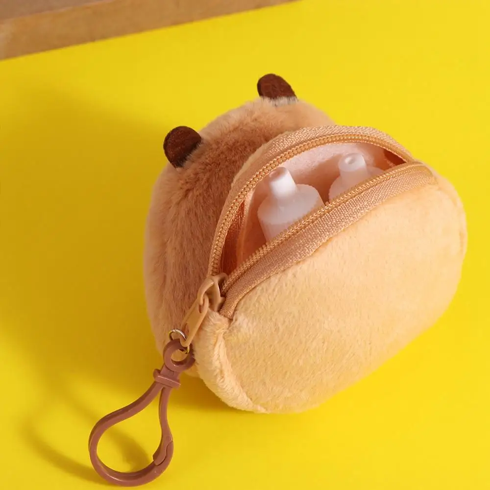

Zipper Capybara Coin Purse Wallet Bag Pendant Money Bag Capybara Purse Bag with Keychain Pendant Protective Case