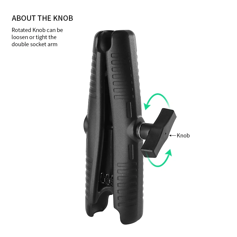 

VINmounts 23CM Aluminum Alloy Reinforced Nylon Connecting Rod is suitable for 1.5'' series/C size RAM bracket VIN-C-23A
