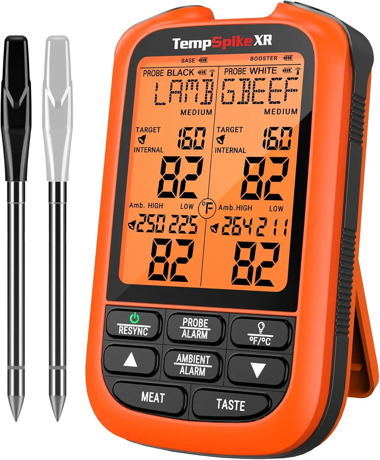 Thermopro Tempspike 1000Ft Wireless Meat Thermometer Digital With 2 Upgraded Ultra-Thin Probe, Smoker Thermometer Wireless For