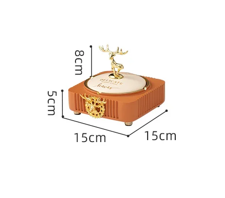 Metal Deer Resin Storage Box Tissue Fruit Dish Ashtray Multifunctional Home Organizer Tray Garbage Can