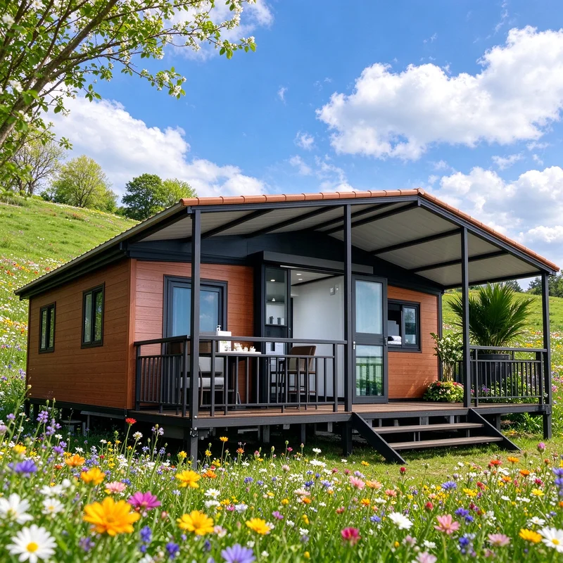 Survey Base Modular Cabin Steel Sandwich Panel 20ft Flat Pack Building for Remote Field Exploration Staff Temporary Dwelling