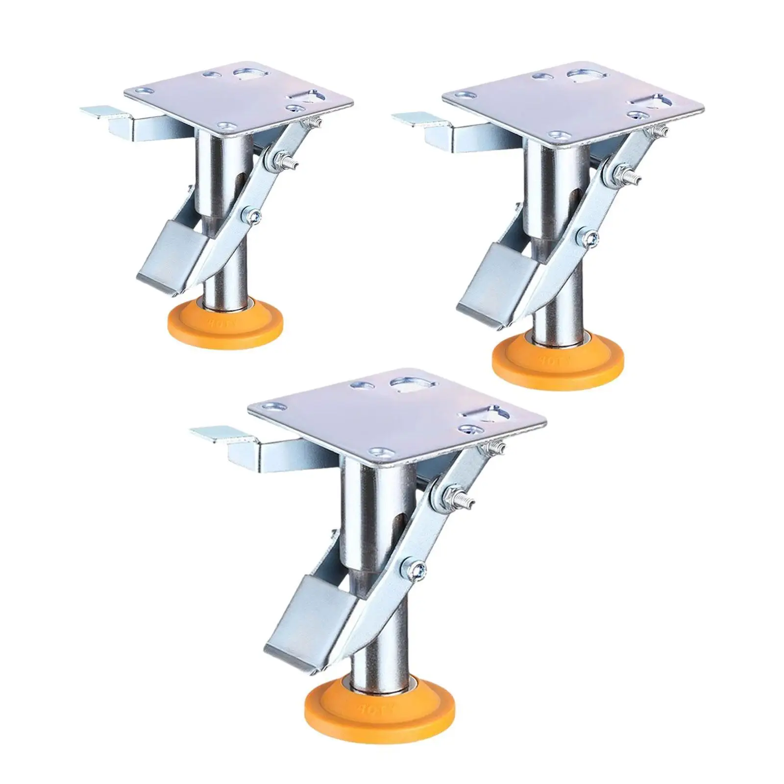 Medium Casters Floor Brakes Sturdy Multipurpose for Trolley Cart Hand Trucks