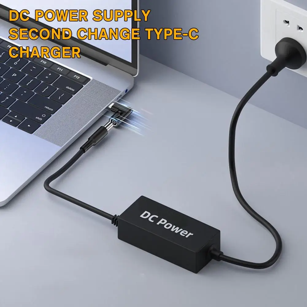 Konverter adaptor pengisi daya Laptop Tipe C PD, konverter adaptor daya 65W DC ke USB C PD 5V 9V 20V, konverter pengisi daya Laptop 65W