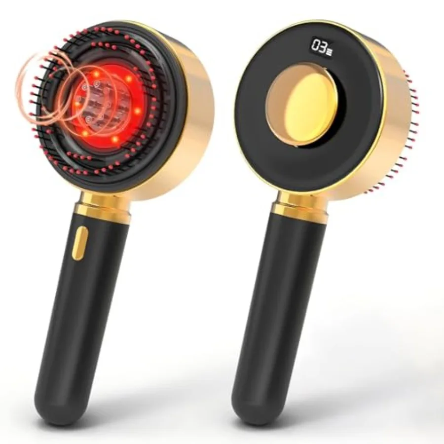 

Electric Scalp Massager for Hair Growth and Oil Application Waterproof Portable Comb with 3 Speed Settings Suitable for Men and