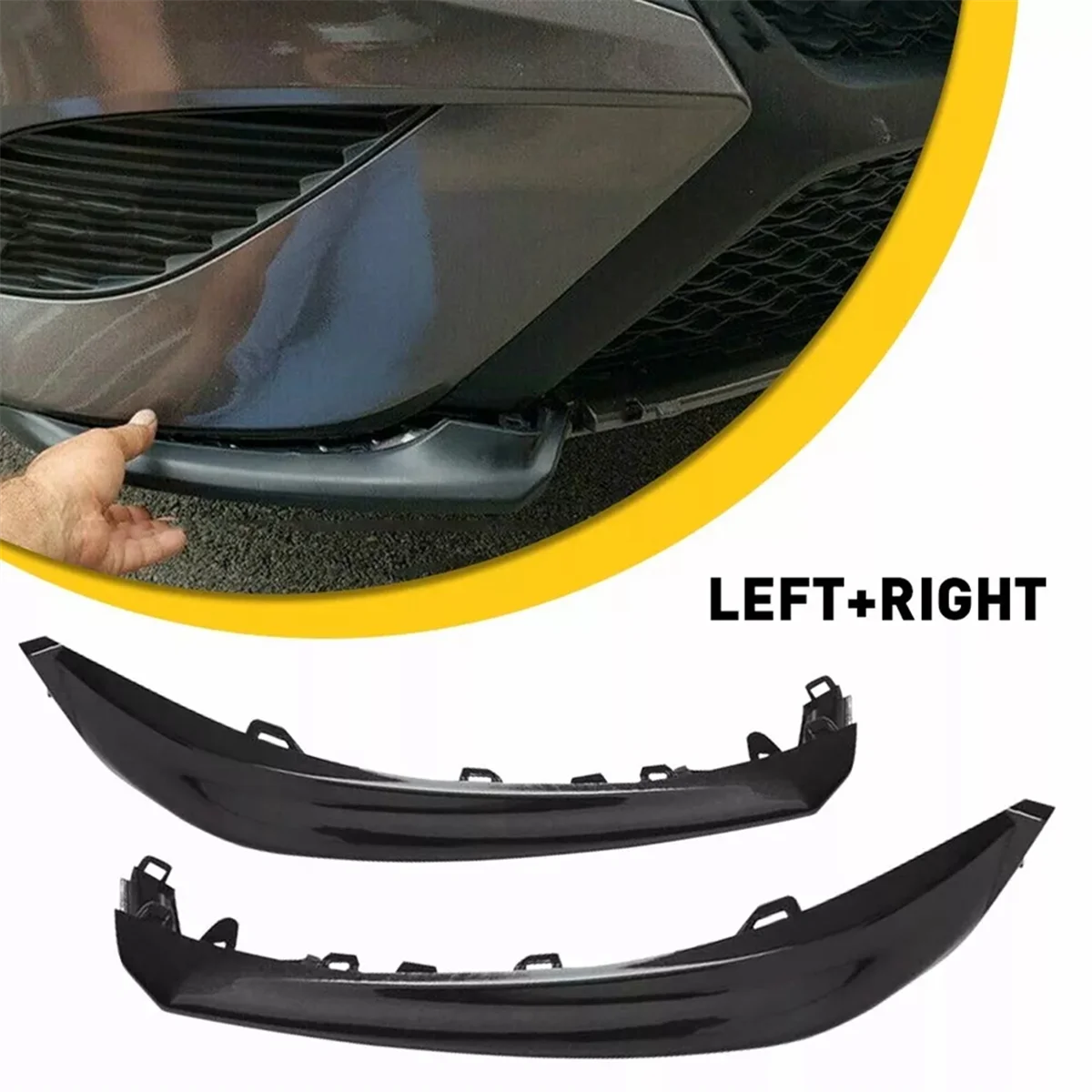 Left Front Bumper Lower Trim Strip Grille Molding Cover 53124-06120 for Toyota Camry SE/XSE EAH 2018-2020 53124-06130