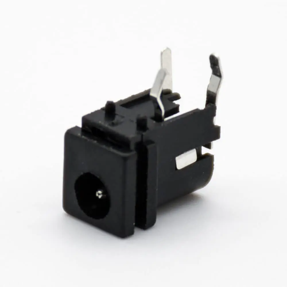 30PCS DC Connector Through Hole Male Jack Solder Lug Right 4.4 * 1.65 Unshiled