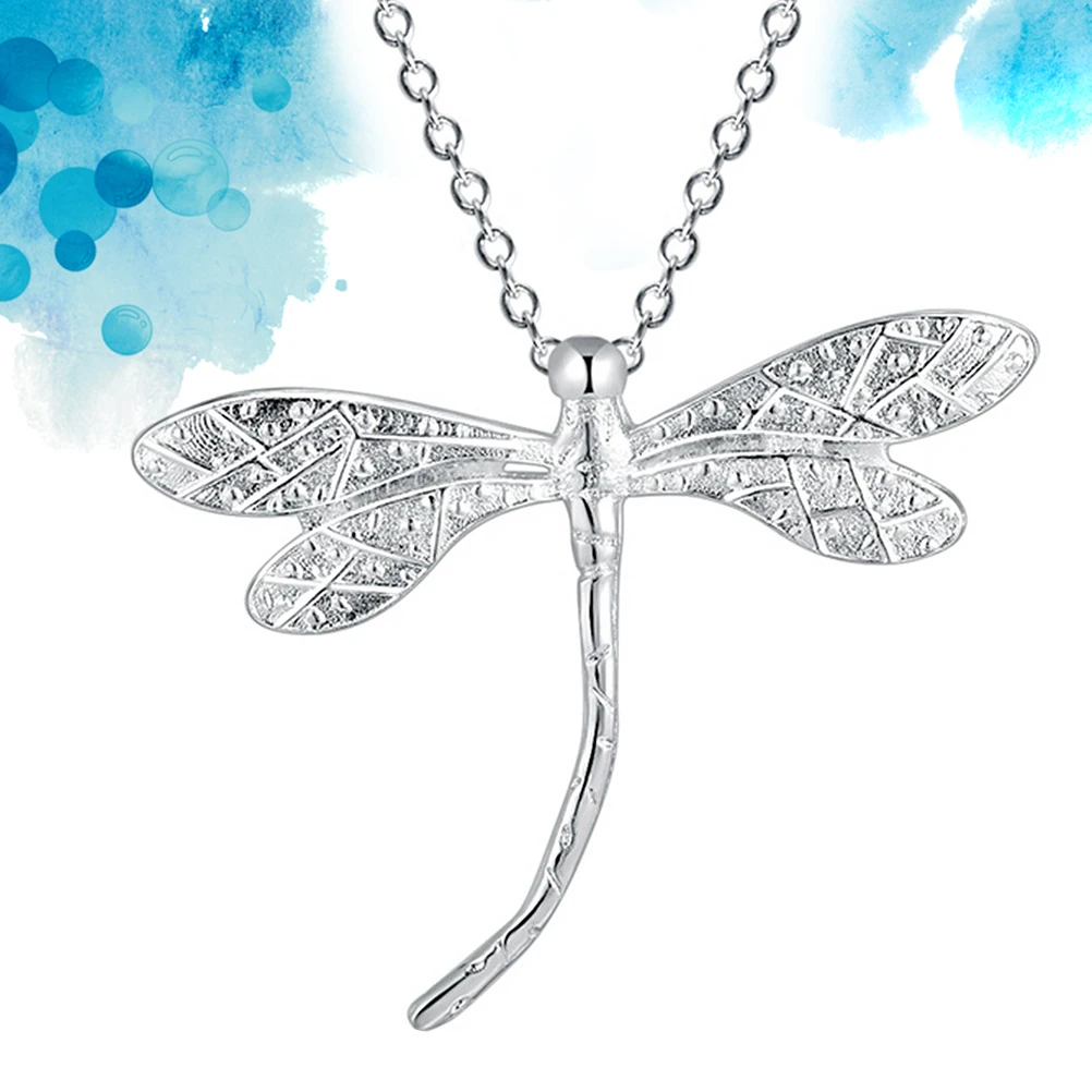 

Dragonfly Pendant Necklace Women Jewelry Accessories Fashion Delicate Copper Plated Silver DIY Charm Bracelet Earring Gift