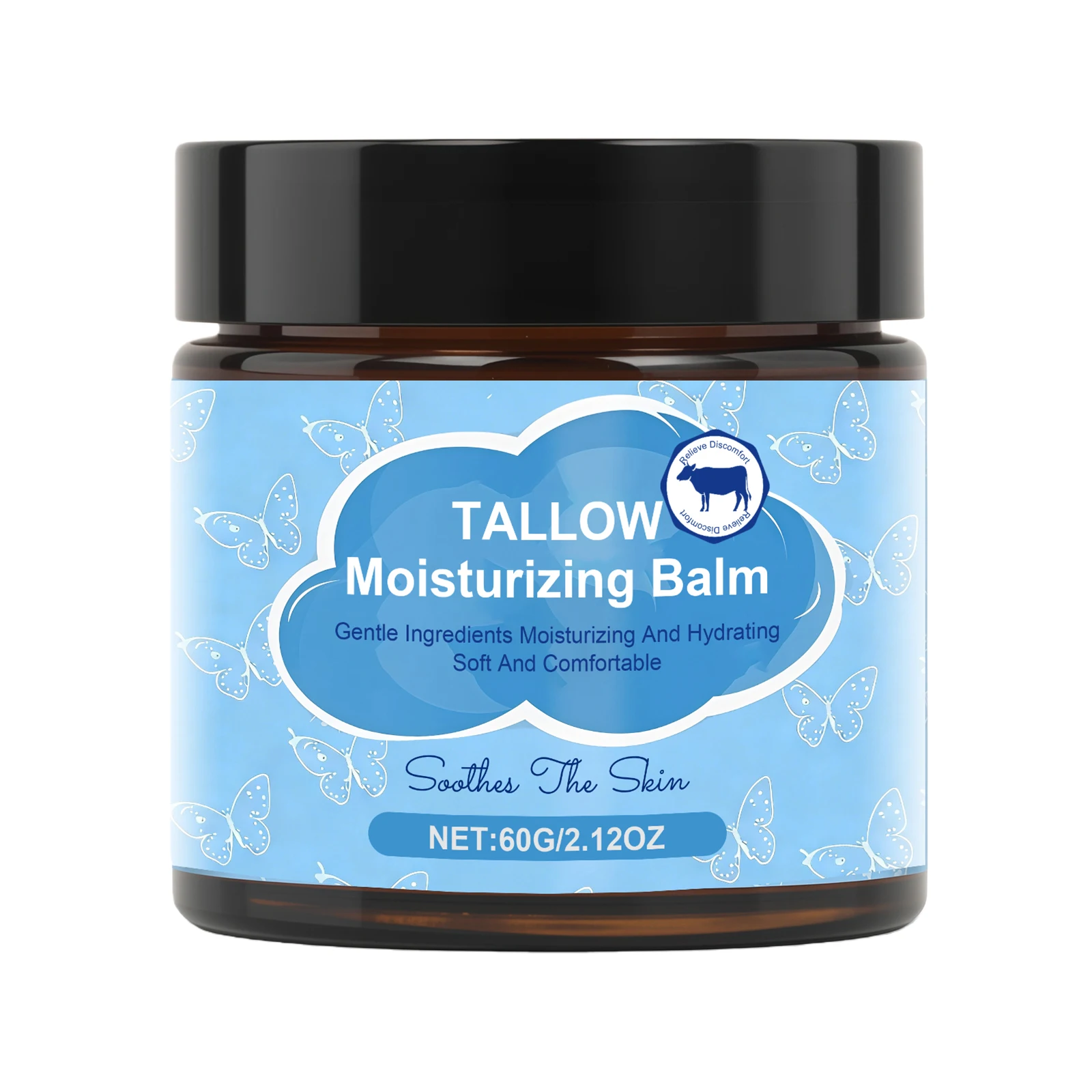 Beef Tallow Moisturizing Balm Cream Enhance Elasticity Soften Dry Rough Skin Improve Redness Tighten Pores Face Body Moisturizer