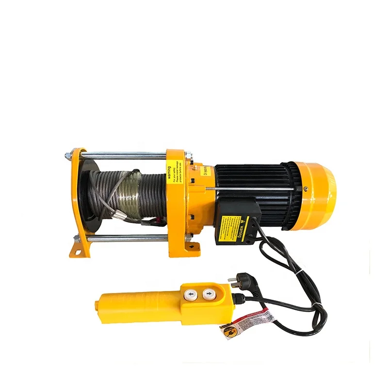 Heavy Wireless Remote Control Type 220V Electric Winch 500kg