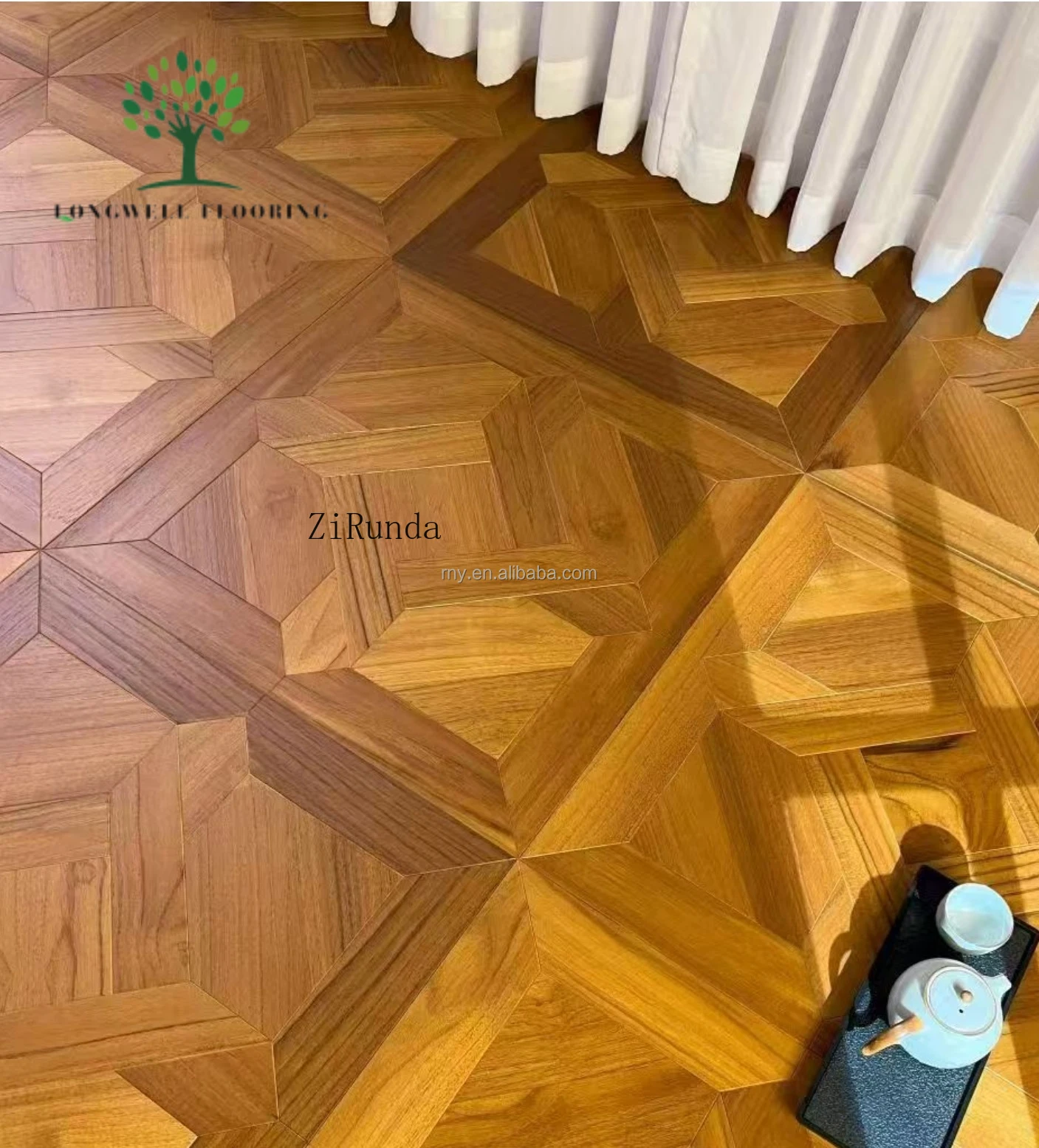 نسخة مخصصة الحديثة الفاخرة 15mm البلوط هندسية الباركيه الطابق رقعة الشطرنج نحى الحرفية الحياة المنزلية #6