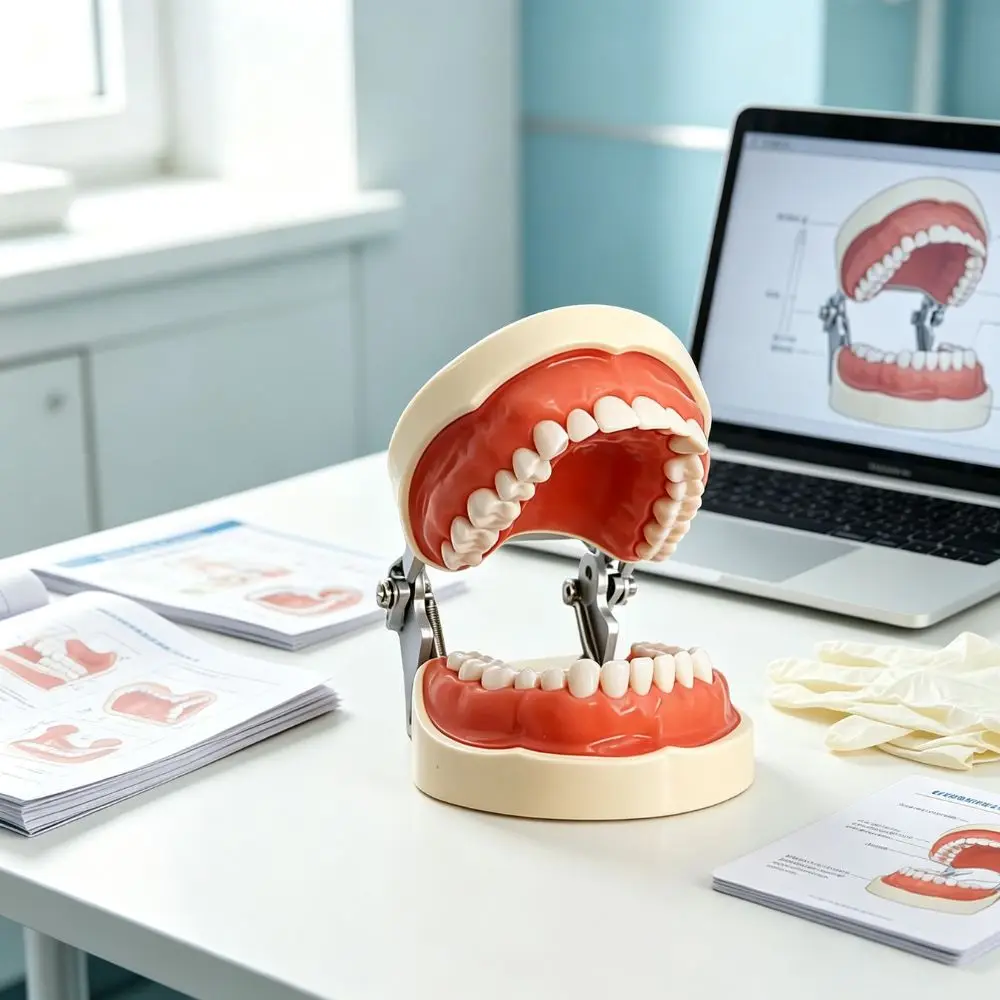 28/32 Dental Teeth Model Dental Teaching Model Soft Gum Resin Typodont Standard Removable Practice Training Demonstration Model