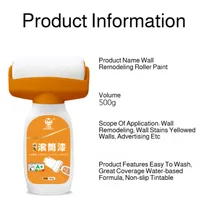 Household Roller White Waterborne Paint Clean Strong Repair Wall Paint Water-based Latex Roller Paint for Living Room Kitchen 6