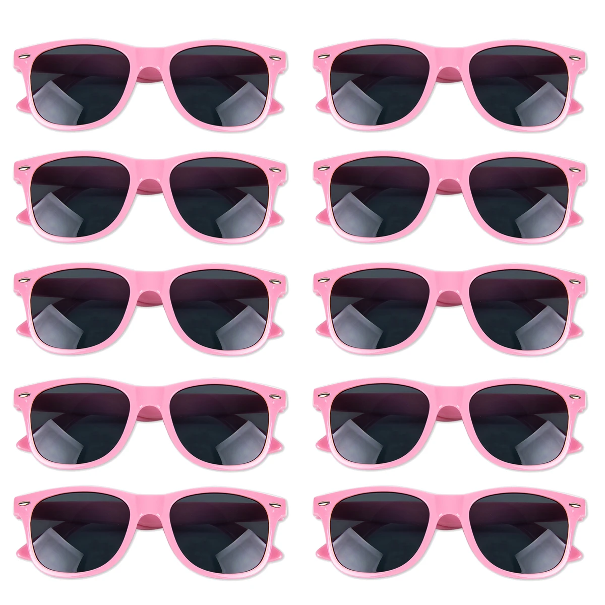 8-12pairs Zwart Vierkant Frame Zonnebril voor Vrouwen Mannen Bruid en Bruidegom Foto Bril Bruids Douche Vrijgezellenfeest decoratie