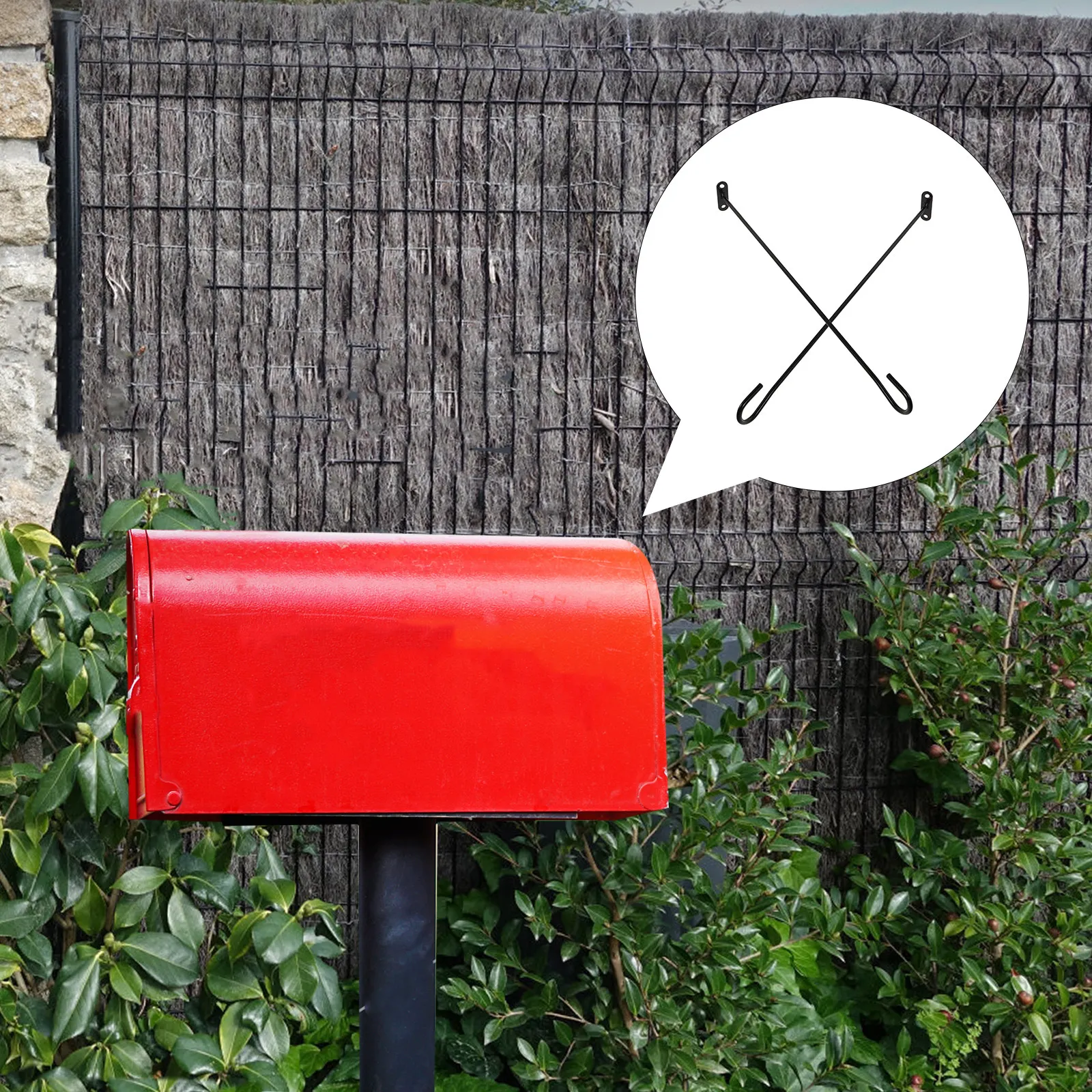 

Кронштейн для крепления почтового ящика на забор/стену для сада, сверхпрочный, нержавеющий, металлический, аксессуар для почтового ящика