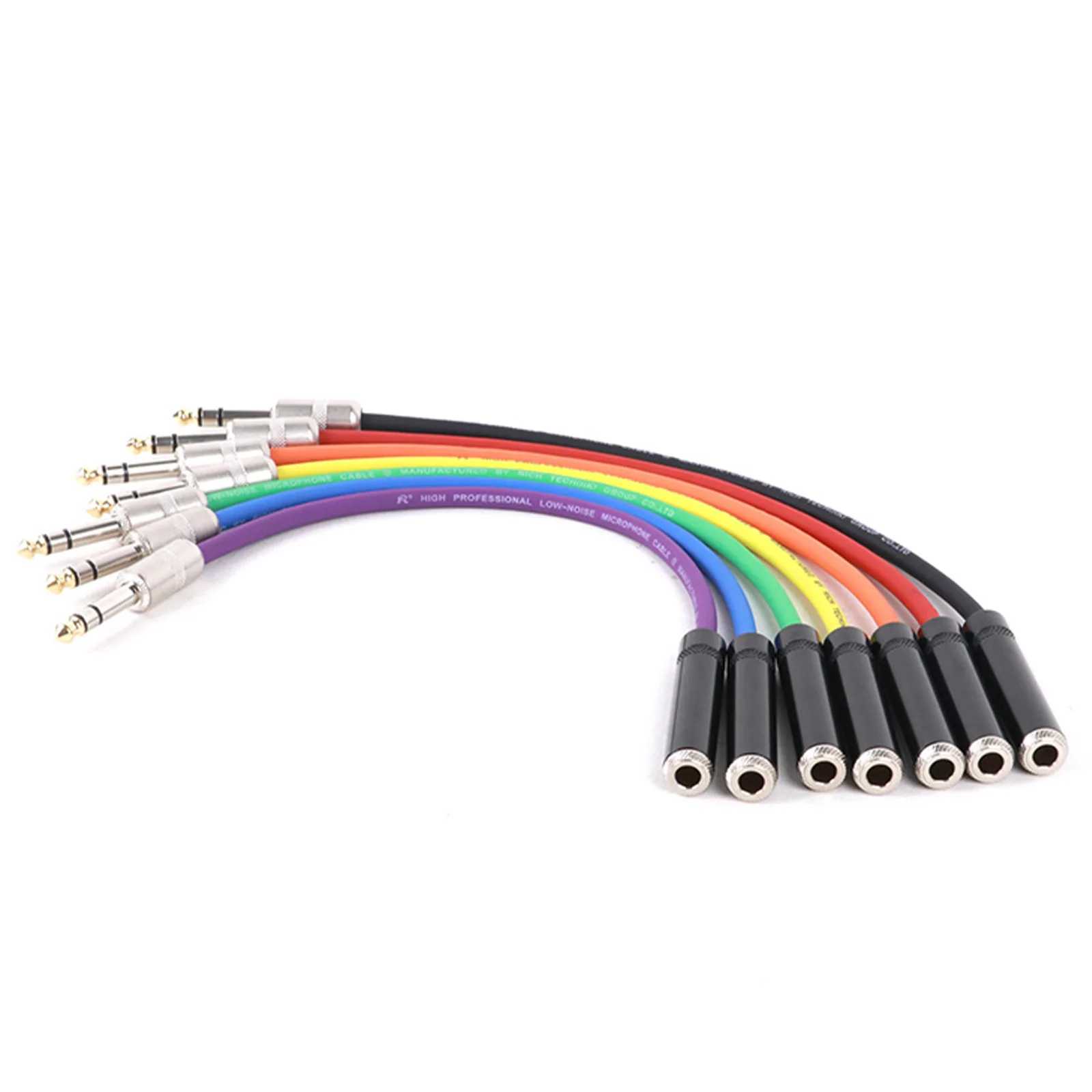 GuerGuo 6.35mm TRS Male to 6.35mm TRS Female Jack Instrument Audio Cable For Electric Guitar Mixer Guitar Microphones 0.3M-15M